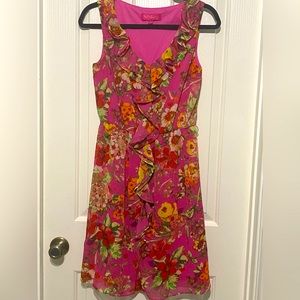 Nine & Co sleeveless Floral dress size 6